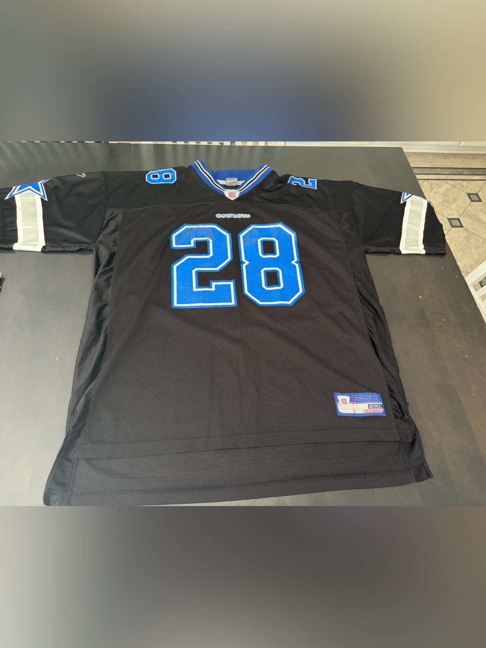 Vintage Darren Woodson Dallas Cowboys NFL Reebok Football Jersey Size 2XL Black